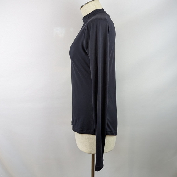 Daily Paper Esosa T-Shirt High Neck Long Sleeve Thumb Holes Fitted Black XL NWT - Picture 10 of 13